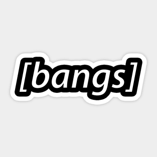 bangs subtitle Sticker